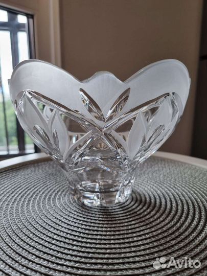 Ваза для фруктов хрусталь