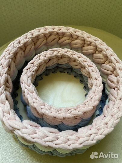 Корзинки из трикотажной пряжи