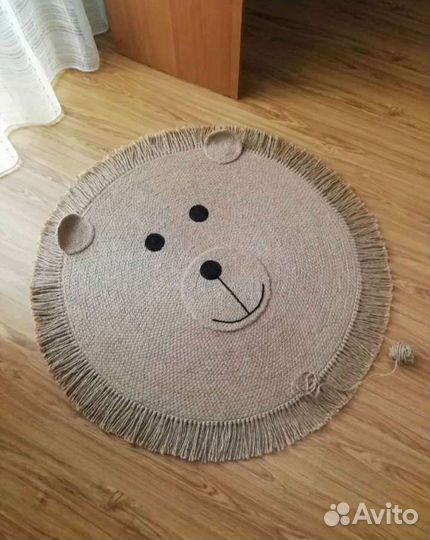 Коврик из джута для детской