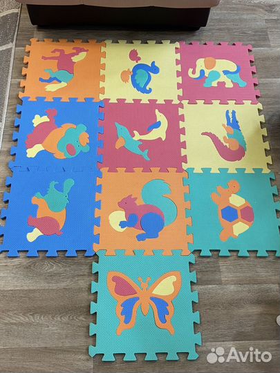 Развивающий коврик пазлы