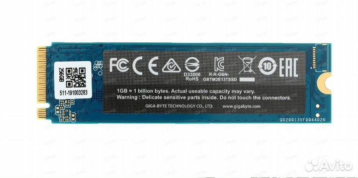 256 гб SSD M.2 накопитель gigabyte NVMe SSD GP-GS