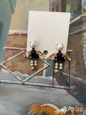 Серьги H&M подвесные человечки, девочки новые