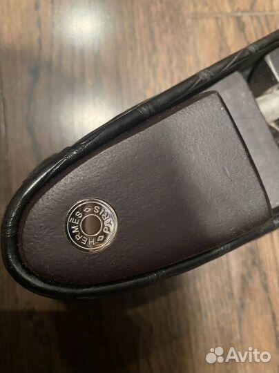 Мокасины Hermes из крокодила+деревянные колодки