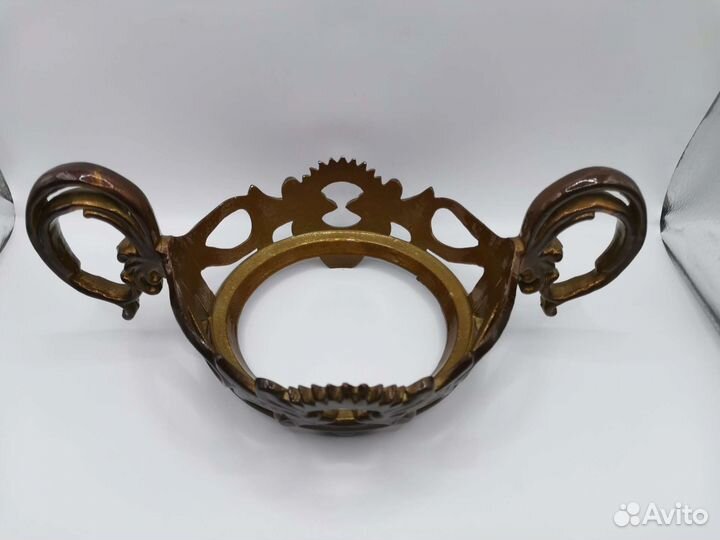 Конфетница ваза Хрусталь Аллюминий СССР