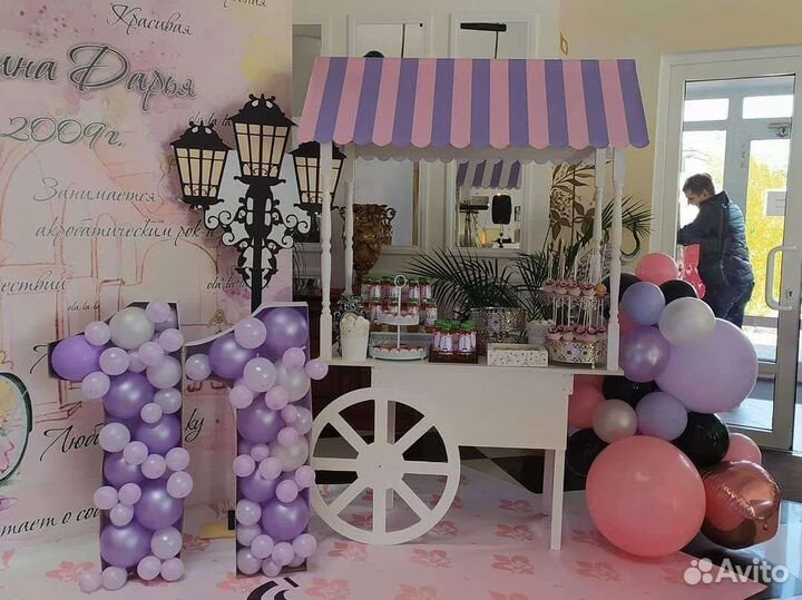 Фигурки цифры для наполнения шарами картон пвх