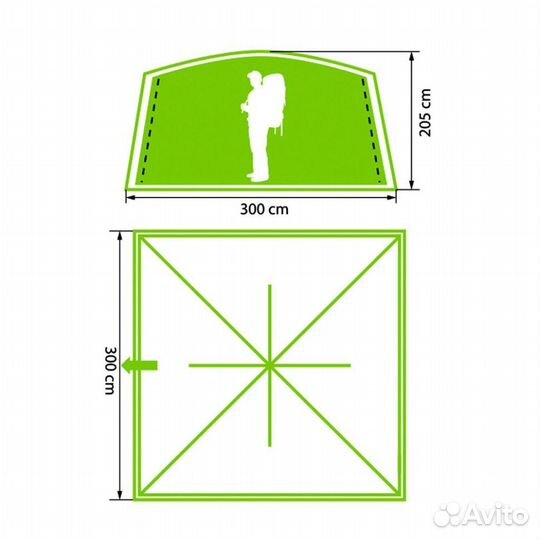 Тент-шатер автомат. Norfin torino NF