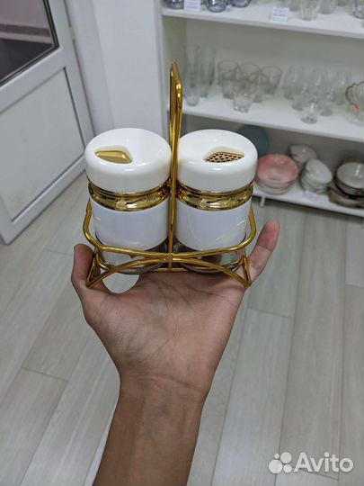 Набор баночек для специй на подставке