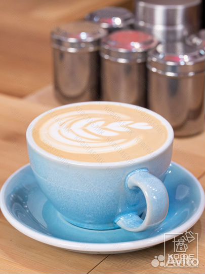 Кофейная пара Loveramics Egg 200 мл, цвет Ice Blue (Голубой лёд), BOX