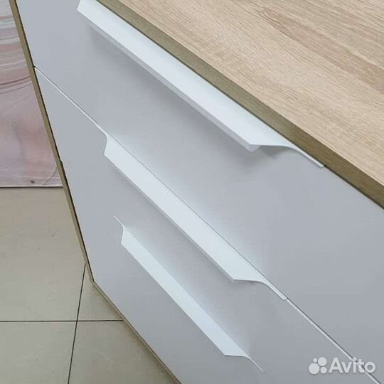 Тумба для обуви Куба дуб сонома/ белый