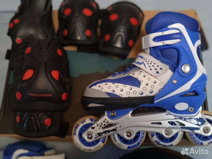 Детские ролики и защита 32 35