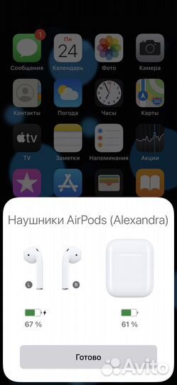 Наушники airpods 2