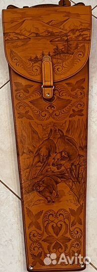 Подарочный набор шампуров кожа