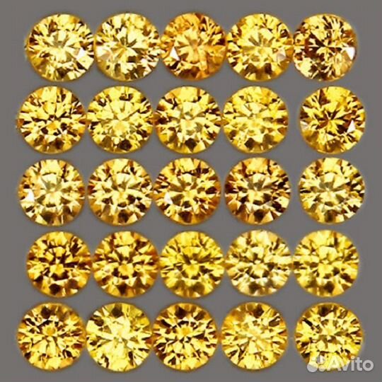 Сапфир натуральный 1,05Ct 1,2мм 100шт VVS Цейлон