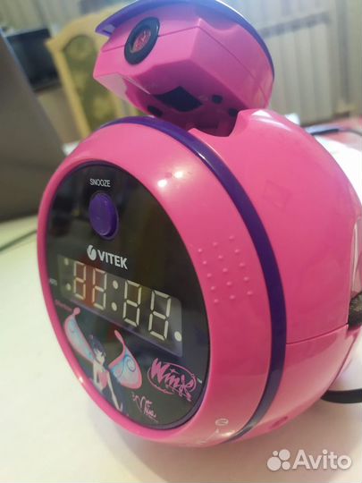 Детские радио часы будильник Vitek