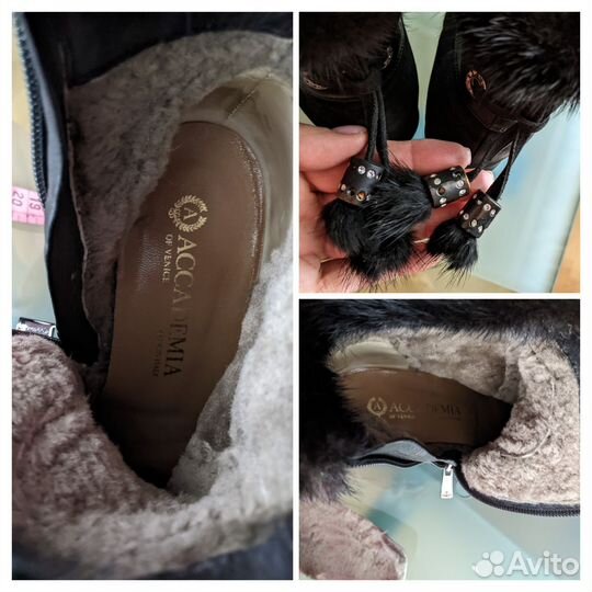 Роскошные ботильоны зима Aссademia Италия 40р/26,5