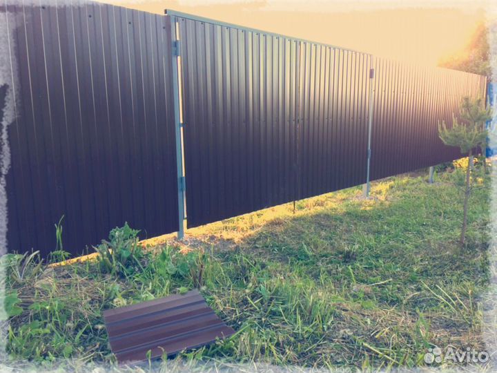 Забор из профнастила