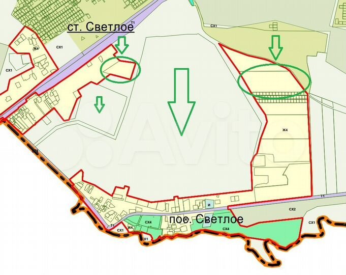 Участок 157,25 га (СНТ, ДНП)