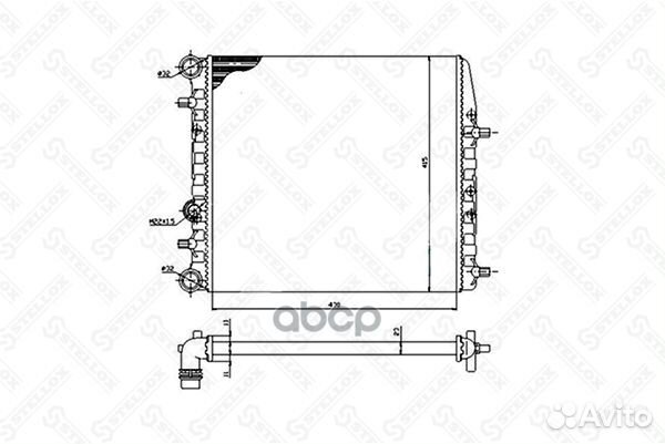 Радиатор системы охлаждения VW Polo IV 1.2-1.4