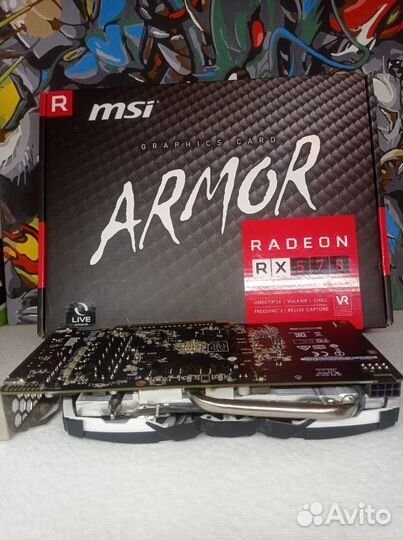 Видеокарта MSI armor RX 570 8GB