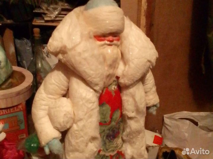 Игрушка ёлочная прищепки маска картон вата