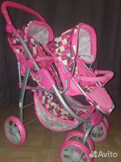 Кукольная коляска для двойни