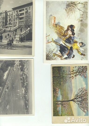 Конверты, почтовые карточки, открытки разные