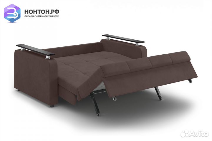 Диван аккордеон Остин коричневый