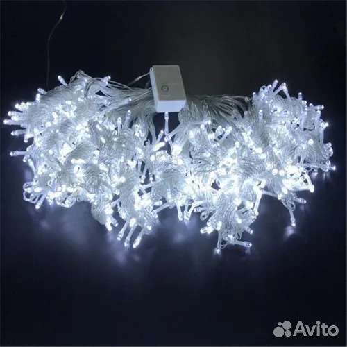 Новогодняя гирлянда штора