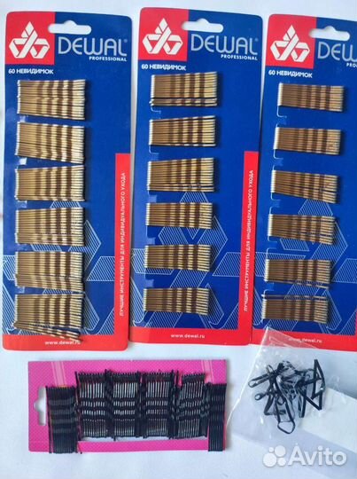 Невидимки, резинки и валики для волос