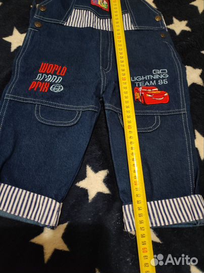 Полукомбинезон джинсовый 104