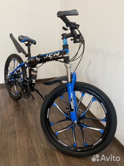 Складной велосипед на литых дисках