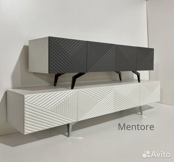 Тумба тв Bravo с фрезеровкой (конструктор)