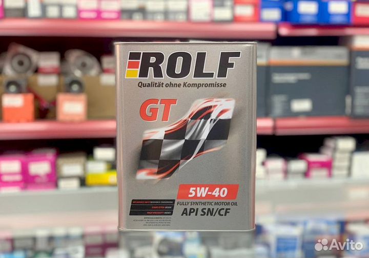 Масло моторное rolf GT 5W-40 API SN/CF 4л