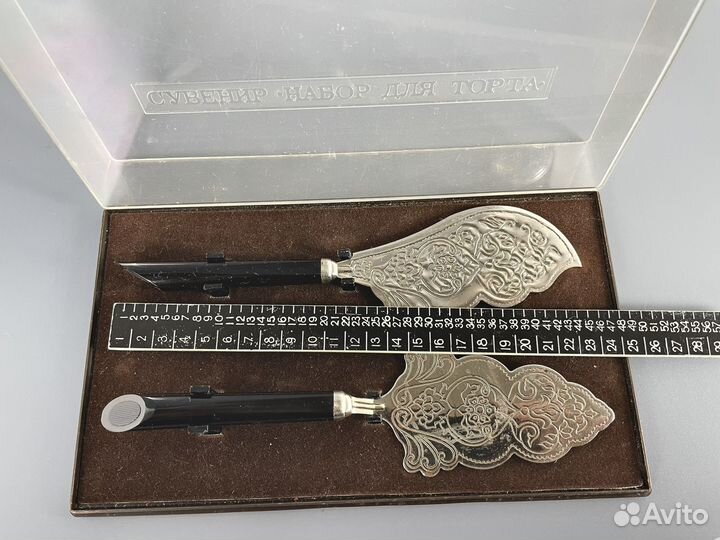 Мельхиоровый набор для торта СССР