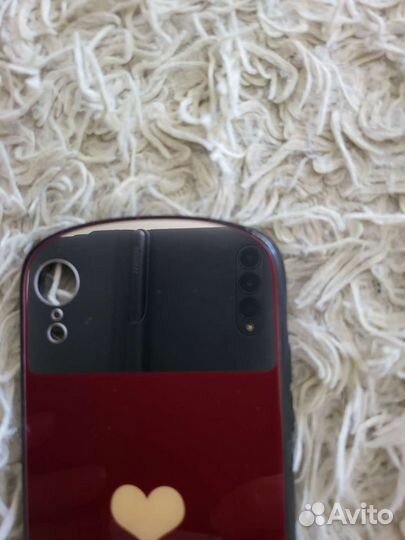 Чехол на iPhone xr из закалённого стекла с зеркало