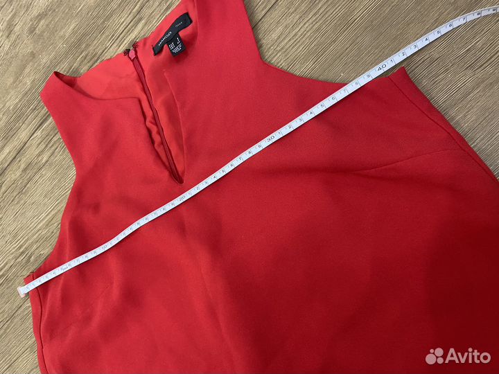 Платье mango s красное