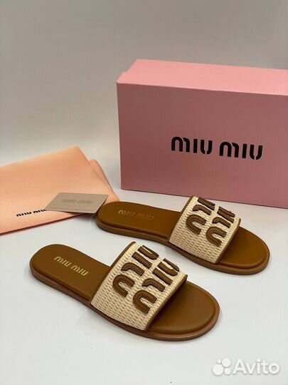 Шлепанцы miu