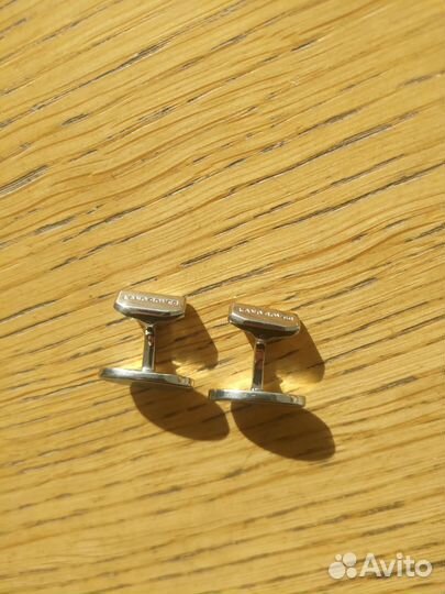 Запонки манжет рубашки голубая эмаль Land Rover