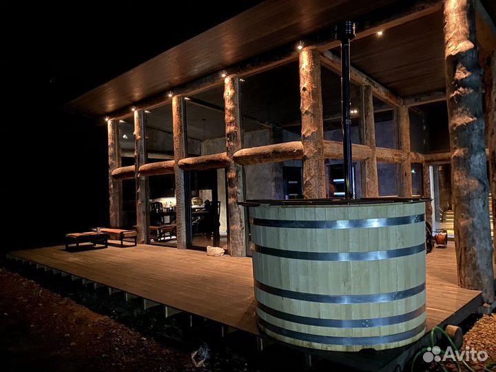 Срубы из кело. Баня из кело