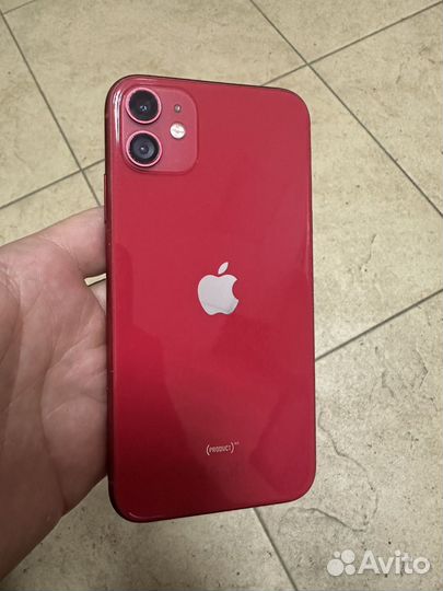 Корпус в сборе на iPhone 11 красный оригинал