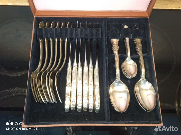 Столовый набор серия серебрянная роза мнц