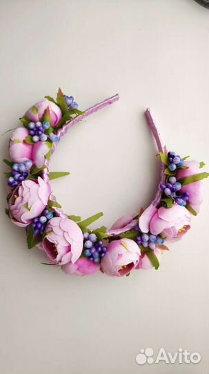 Ободок для волос ручной работы
