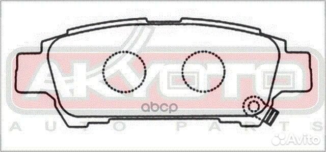 Колодки тормозные дисковые задние AKD-1328 akyoto