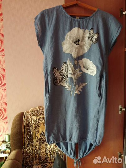 Летнее платье -лен