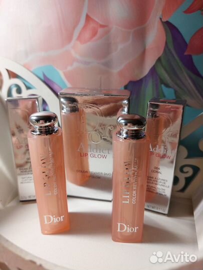 Christian Dior Addict Lip Glow бальзам набор 2 шт