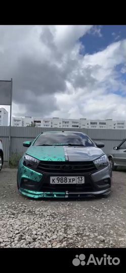 Фары led audi стиль Веста