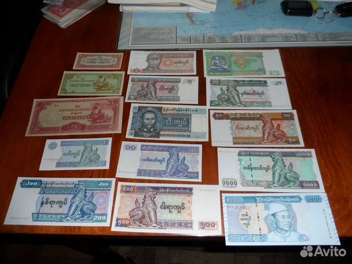 Банкноты азии