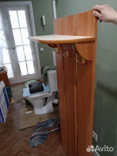 Вешалка в прихожую с обувницей