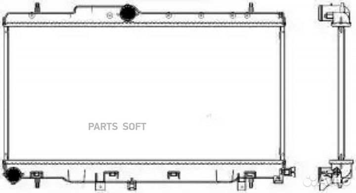 Радиатор охлаждения Субару Импреза 2001