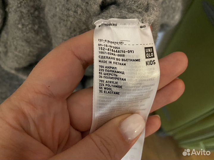 Кофта для девочки uniqlo теплая, 5-6 лет